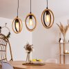 Kintore Lámpara Colgante Negro, 3 luces