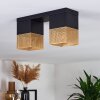 Armenie Lámpara de Techo dorado, Latón, Negro, 2 luces