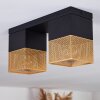 Armenie Lámpara de Techo dorado, Latón, Negro, 2 luces