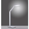 Paul Neuhaus Q-HANNES Lámpara de mesa LED Plata, 1 luz, Mando a distancia