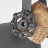 Banjul Lámpara de Techo Gris, Madera clara, 2 luces