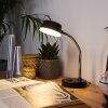 Pineda Lámpara de mesa LED Cromo, Negro, 1 luz