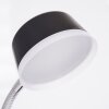 Pineda Lámpara de mesa LED Cromo, Negro, 1 luz
