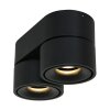 Steinhauer Fez Lámpara de Techo LED Negro, 2 luces