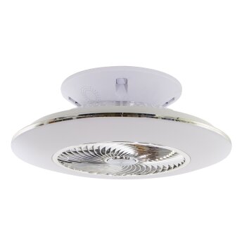 Globo KELLO Ventilador de techo LED Blanca, 1 luz