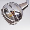 Warga Lámpara de Techo LED Níquel-mate, 4 luces