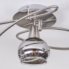 Warga Lámpara de Techo LED Níquel-mate, 5 luces