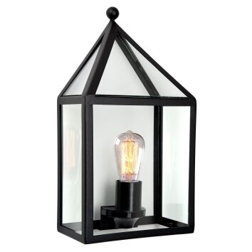 KS Verlichting Laren Aplique Negro, 1 luz