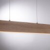 Paul Neuhaus Q-TIMBER Lámpara Colgante LED Madera clara, 1 luz, Mando a distancia