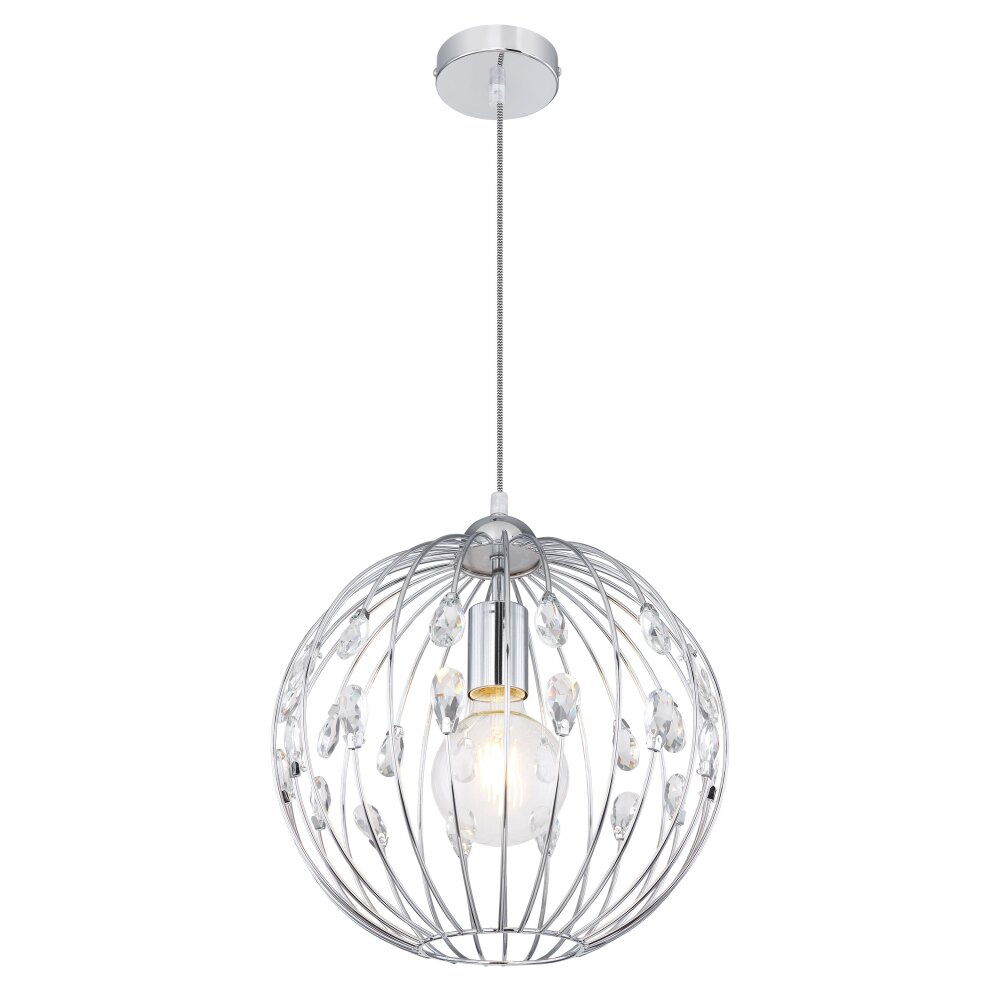 Globo HANAKO Lámpara Colgante Cromo, 1 luz main product photo