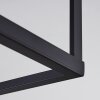 Turiza Lámpara de Techo Madera oscura, Negro, 4 luces