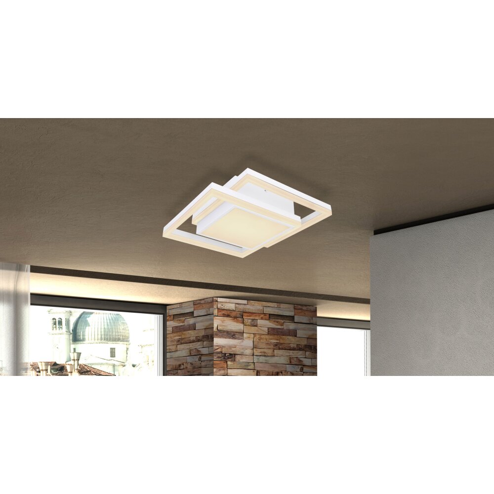 Globo SQUARES Lámpara de Techo LED Blanca, 1 luz main product photo