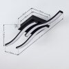 Grossari Lámpara de Techo LED Negro, 3 luces