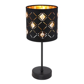 Globo ABBEY Lámpara de mesa Negro, 1 luz