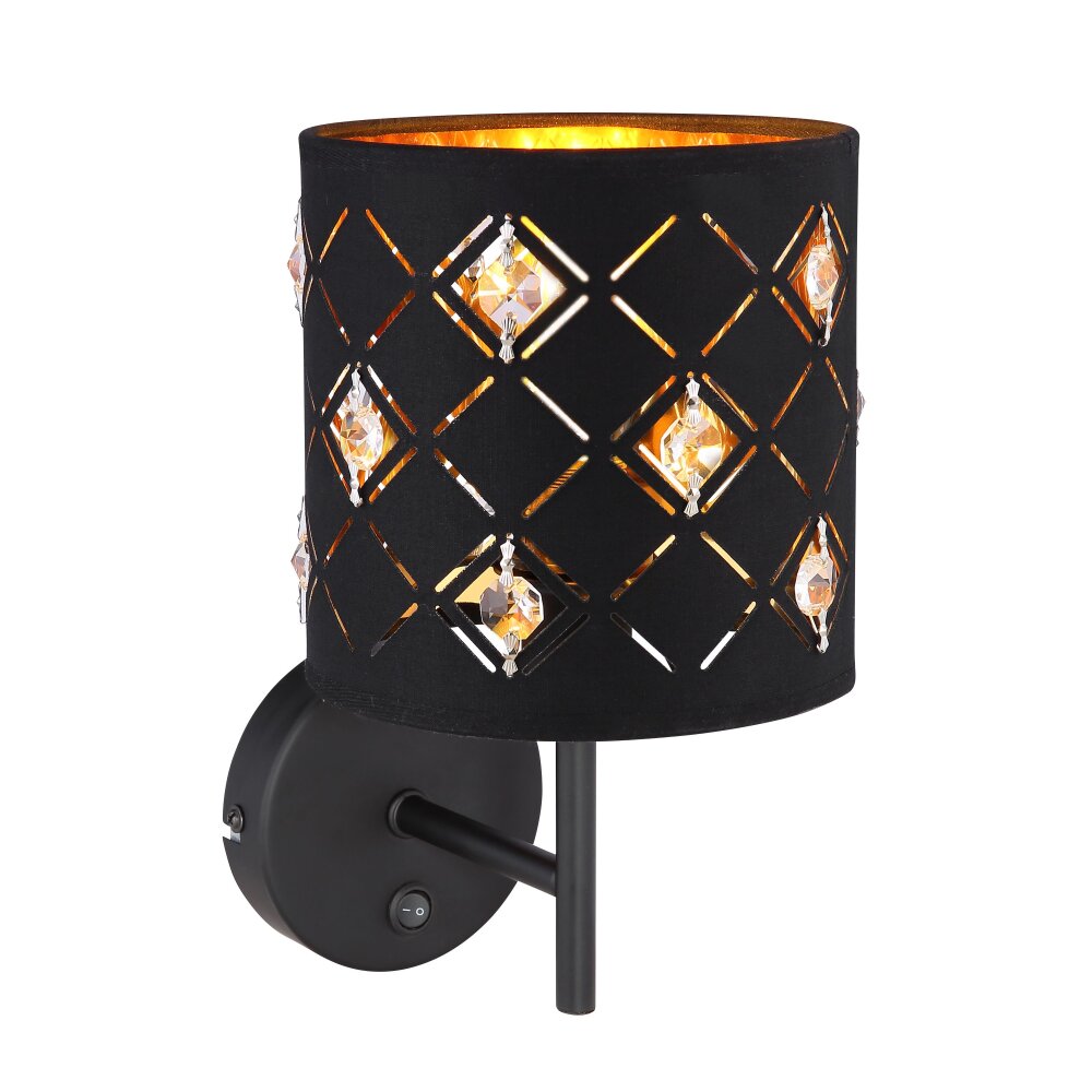 Globo ABBEY Aplique Negro, 1 luz main product photo