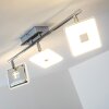 Trio Pontius Foco de techo LED Cromo, 3 luces