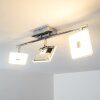 Trio Pontius Foco de techo LED Cromo, 3 luces