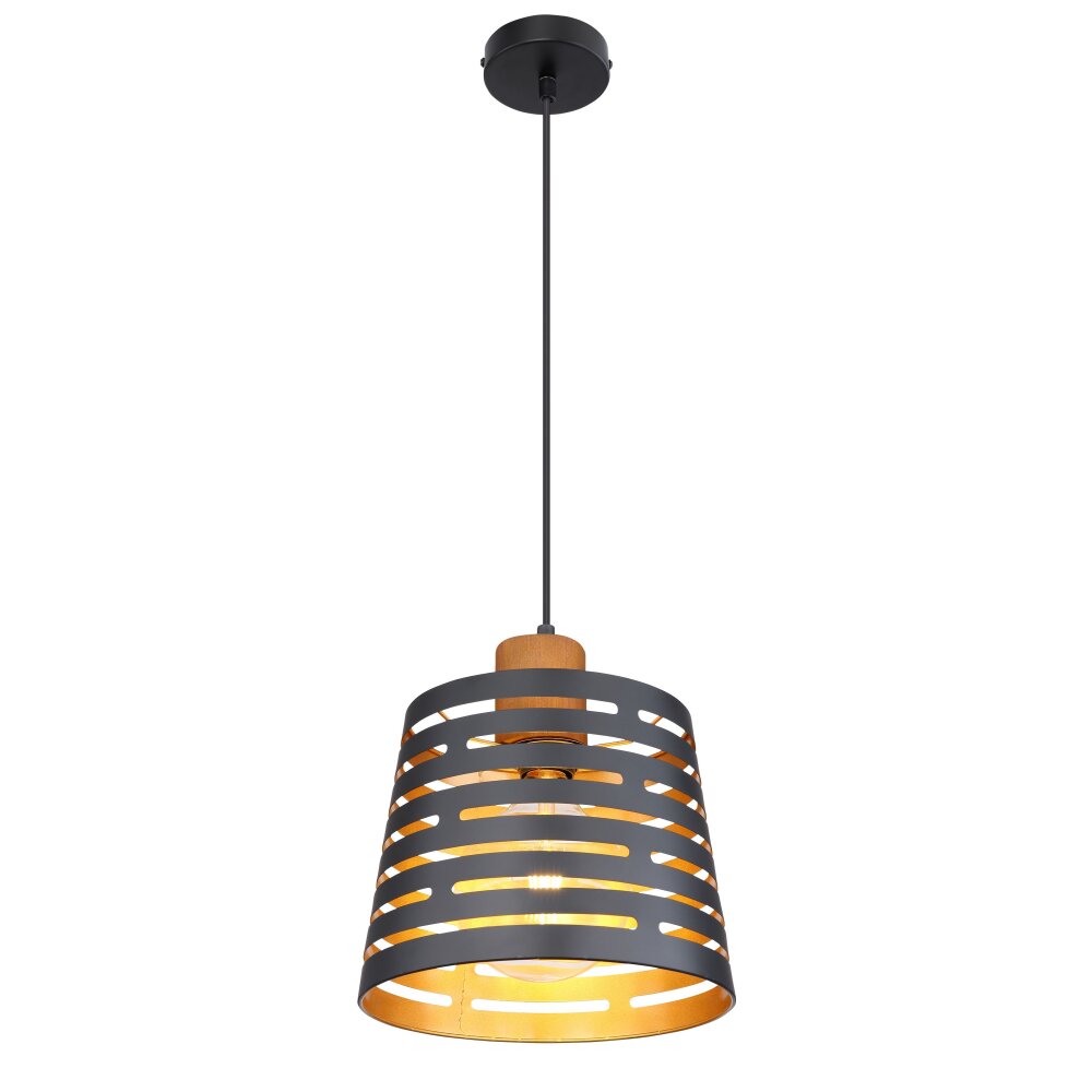 Globo ABLONA Lámpara Colgante Negro, 1 luz main product photo