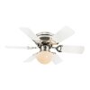 Globo Ventilador Níquel-mate, 1 luz