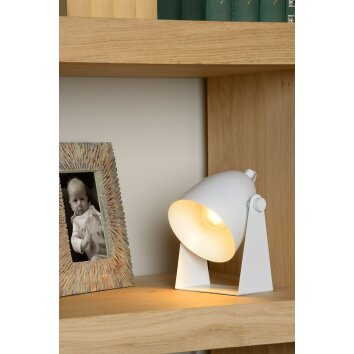 Lucide CHAGO Lámpara de escritorio Blanca, 1 luz