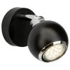 Brilliant Ina Foco de pared LED Cromo, Negro, 1 luz