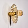 Ruanda Aplique dorado, Latón, 1 luz