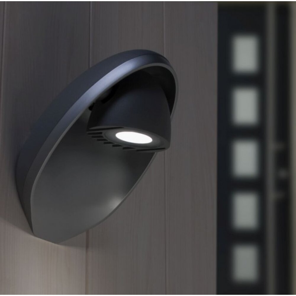 Lutec EGGO Aplique para exterior LED Antracita, 3 luces main product photo