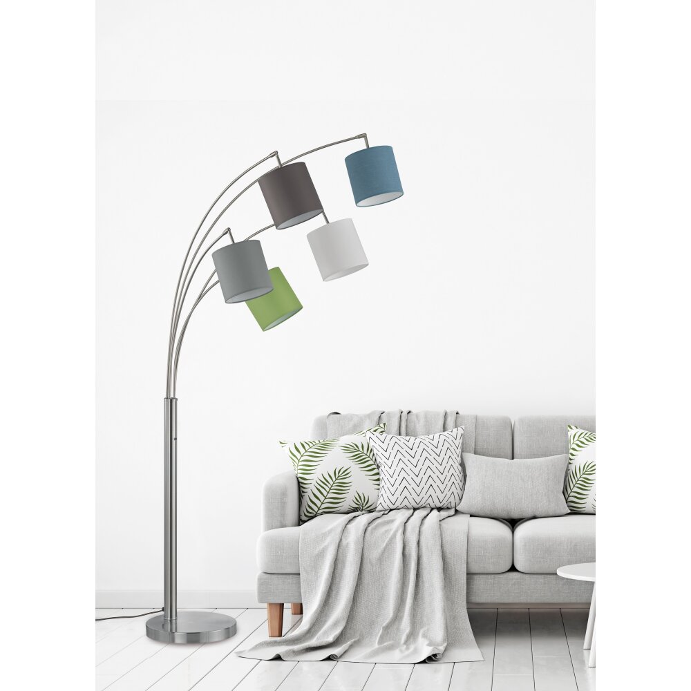 Fischer & Honsel Annecy Lámpara de Pie Níquel-mate, 5 luces main product photo