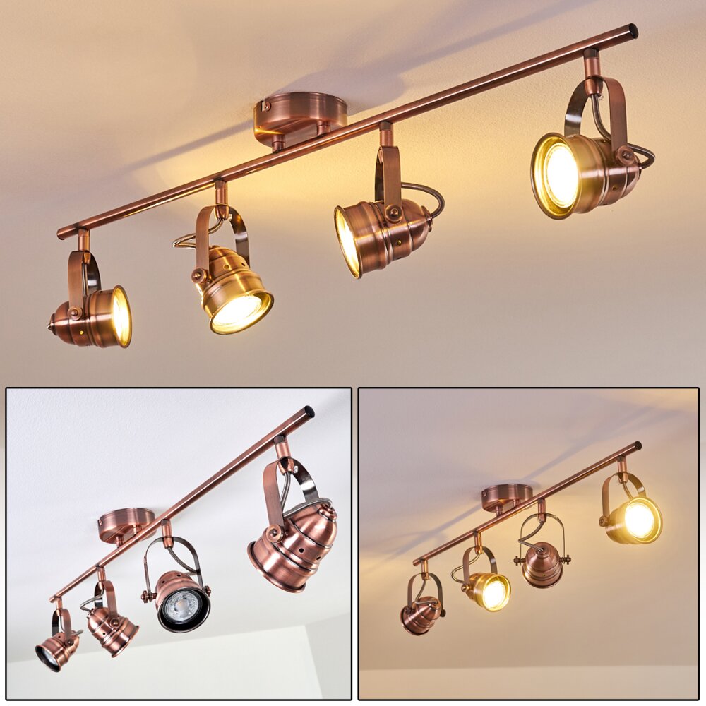 Aniak Lámpara de Techo LED Cobre, 4 luces main product photo
