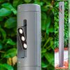 TETLIN Poste de Jardín LED Antracita, 3 luces