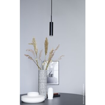 SCHÖNER WOHNEN-Kollektion STINA Lámpara Colgante LED Negro, 1 luz