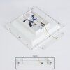 Sordos Lámpara de Techo LED Blanca, 1 luz, Sensor de movimiento