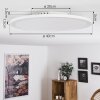 Ailik Lámpara de Techo LED Blanca, 1 luz, Mando a distancia