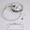 ManzanalesÂ  Lámpara de Techo LED, 1 luz, Mando a distancia