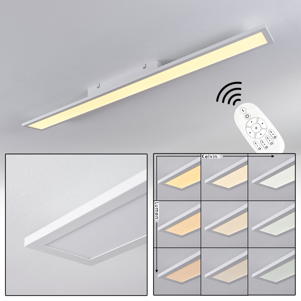 Nexo Lámpara de Techo LED Blanca, 1 luz, Mando a distancia main product photo