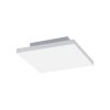 Leuchten-Direkt CANVAS Lámpara de Techo LED Blanca, 1 luz, Mando a distancia