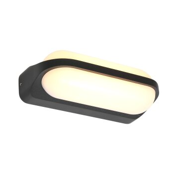 Steinhauer Siargao Aplique para exterior LED Negro, 1 luz