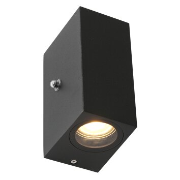 Steinhauer Logan Aplique para exterior LED Negro, 1 luz