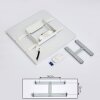 Onlaj Lámpara de Techo LED Blanca, 1 luz, Mando a distancia