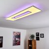 Turbalá Lámpara de Techo LED Blanca, 1 luz, Mando a distancia, Cambia de color