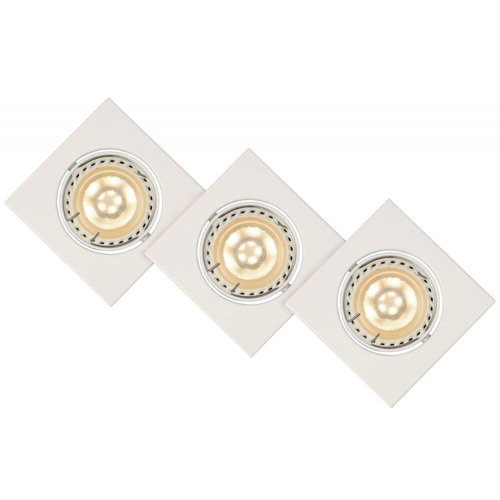Lucide FOCUS Foco empotrable LED Gris, 3 luces main product photo