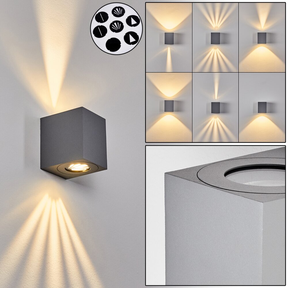 Mora Aplique para exterior LED Gris, 2 luces main product photo