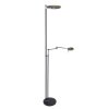 Steinhauer Turound Lámpara de Pie LED Negro, 2 luces