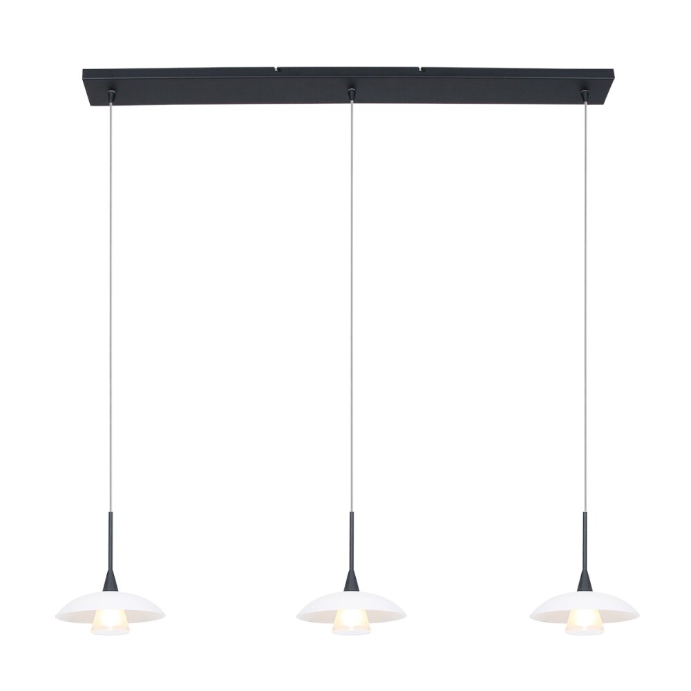 Steinhauer Tallerken Lámpara Colgante LED Níquel-mate, 3 luces main product photo