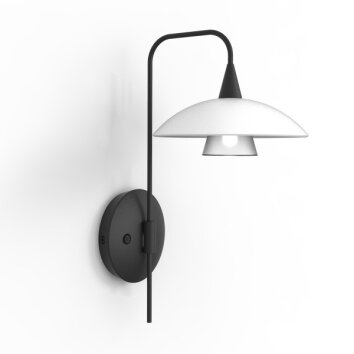 Steinhauer Tallerken Aplique LED Negro, 1 luz