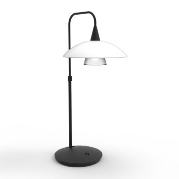 Steinhauer Tallerken Lámpara de mesa LED Negro, 6 luces