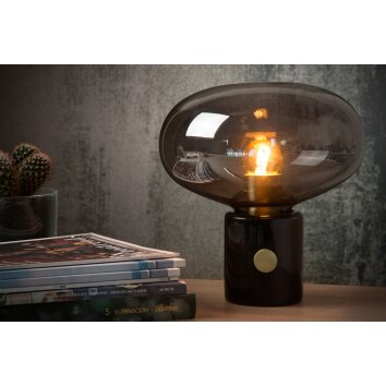 Lámpara de escritorio Lucide CHARLIZE Gris, 1 luz