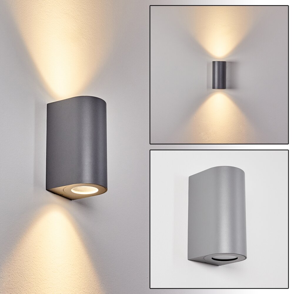 Boda Aplique para exterior Gris, 2 luces main product photo