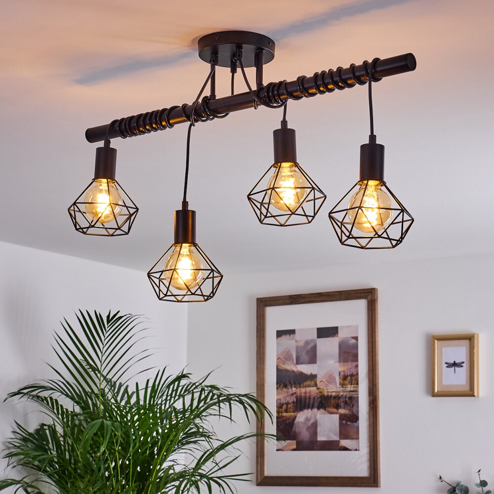 Baripada Lámpara Colgante Negro, 4 luces main product photo