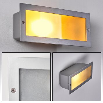 Peria Foco empotrable de pared Blanca, 1 luz